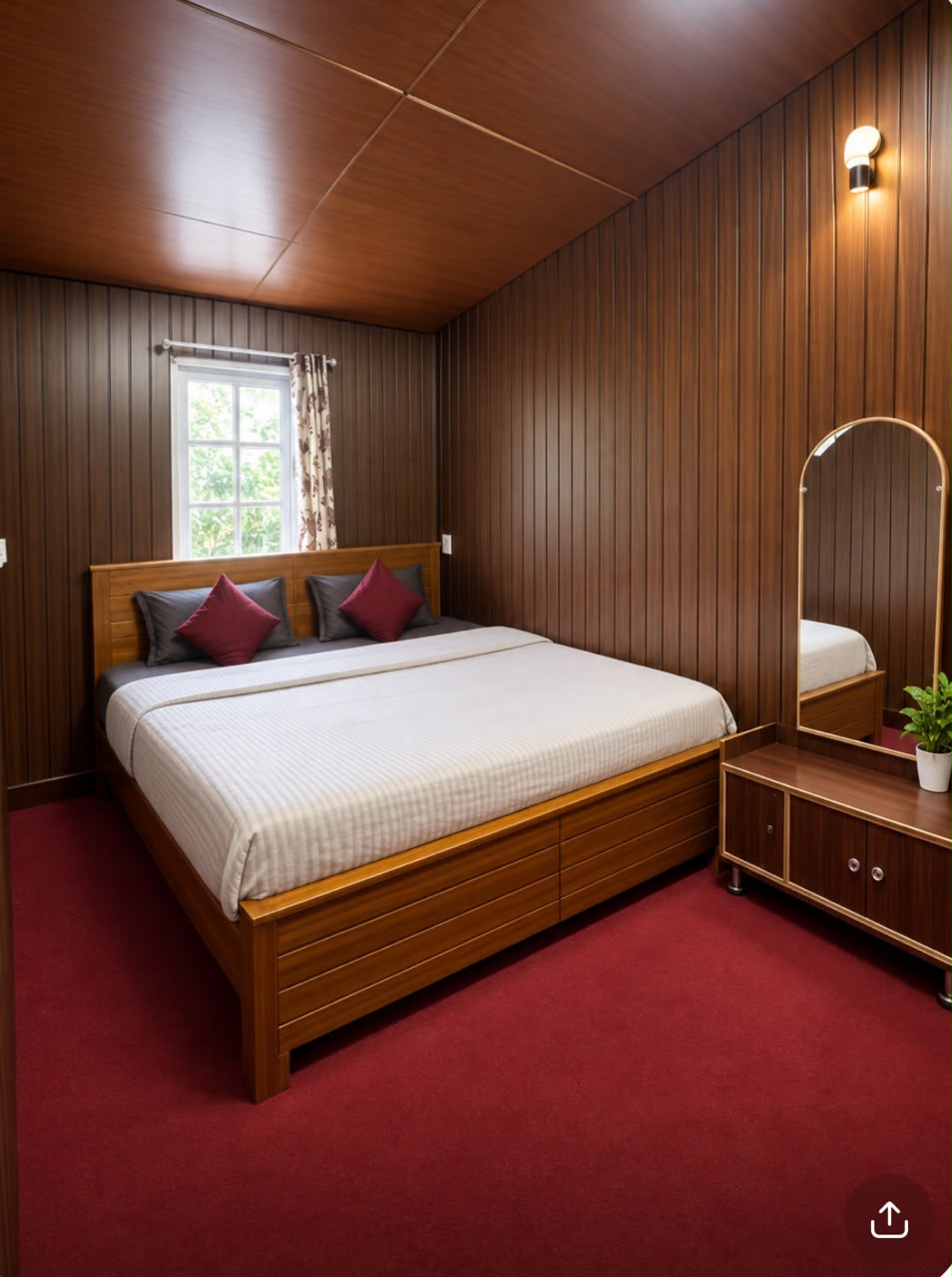 Authentic Standard room interior at The Groot Ooty